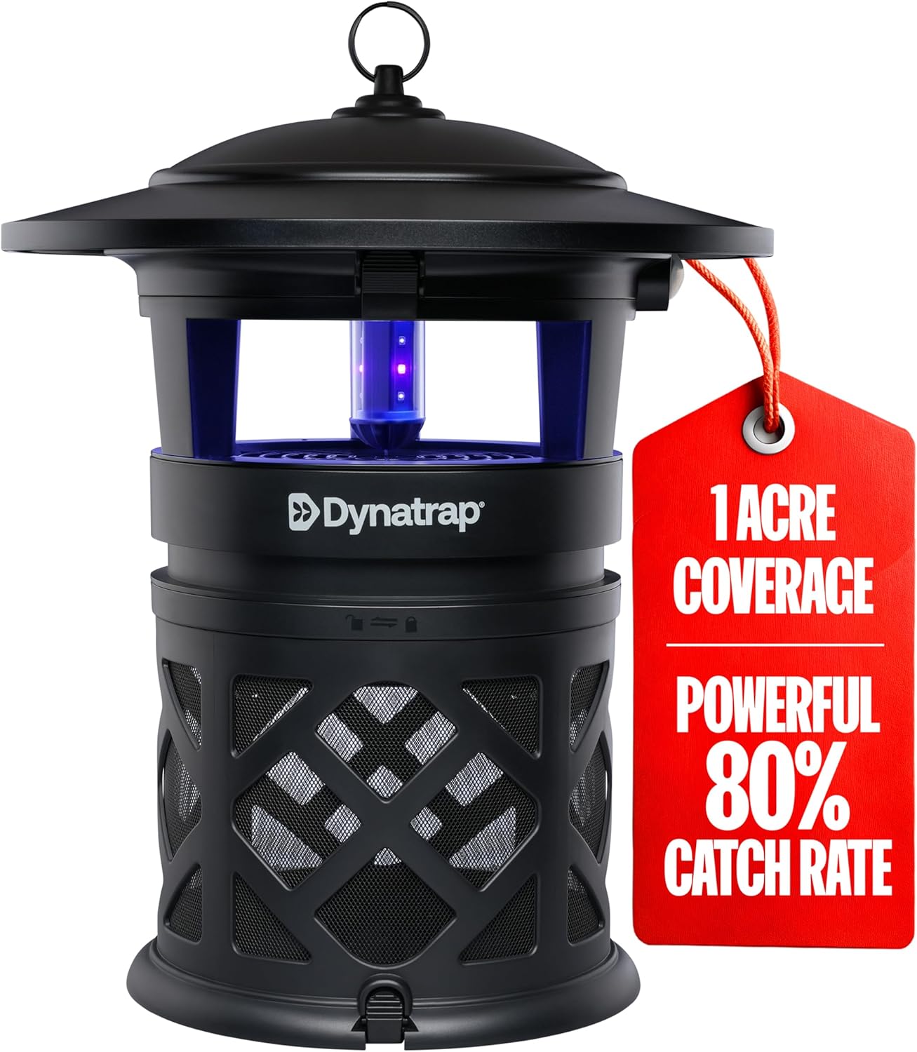 Dynatrap DT2030SR 1 Acre Outdoor Mosquito &amp; Flying Insect Trap Killer Black