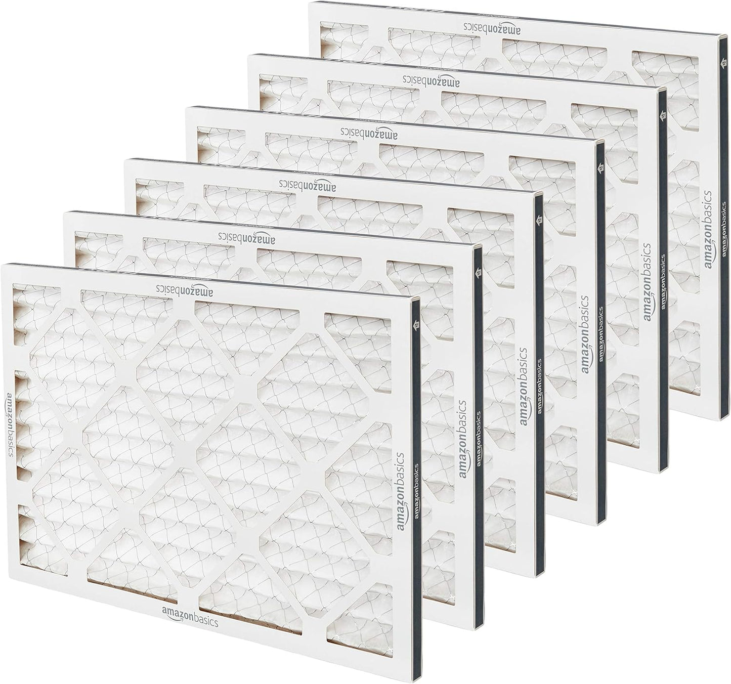 Amazon Basics 14x20x1 MERV 8 AC Furnace Air Filter Electrostatic 6 Pack