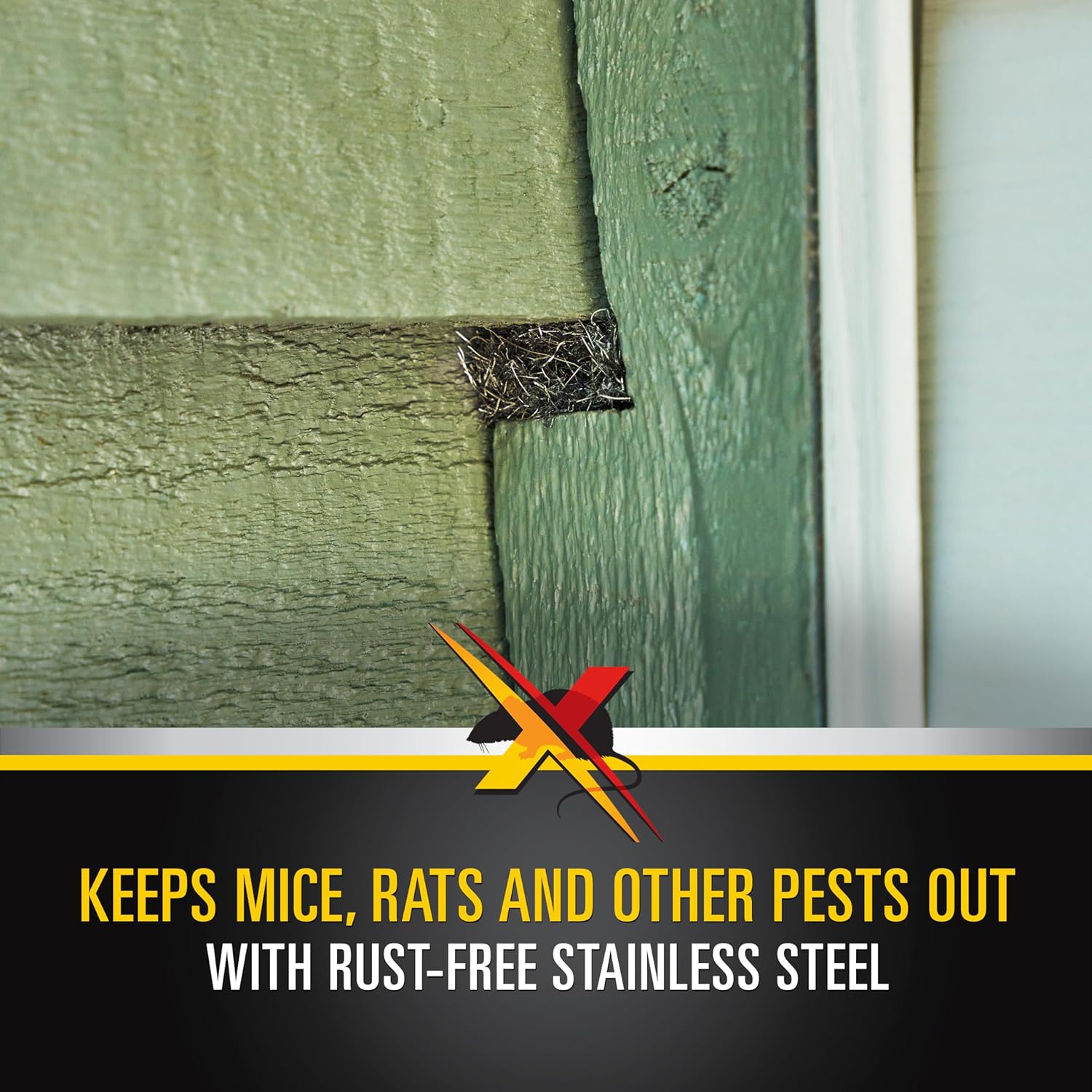 Xcluder Rodent Control Fill Fabric Large DIY Kit Stainless Steel Wool
