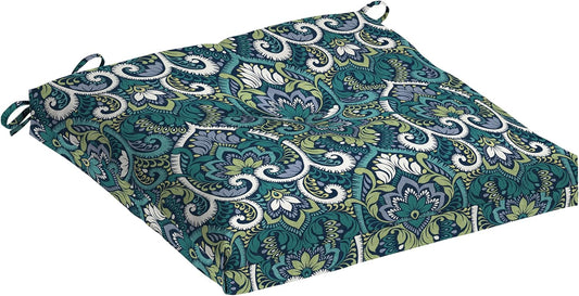 Arden Selections 20x20 Plush Tufted Outdoor Seat Cushion Sapphire Water Repel