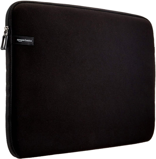 Amazon Basics 17.3-inch Laptop Sleeve, Protective Carrying Case with Zipper for Computer Protection, Black