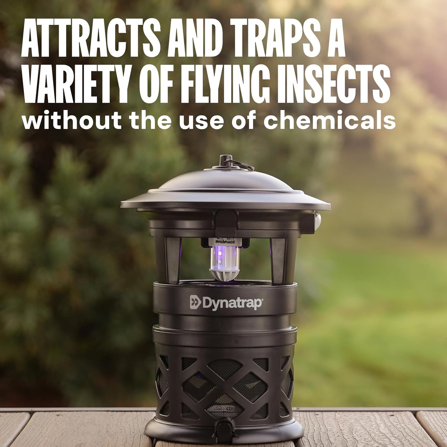 Dynatrap DT2030SR 1 Acre Outdoor Mosquito &amp; Flying Insect Trap Killer Black