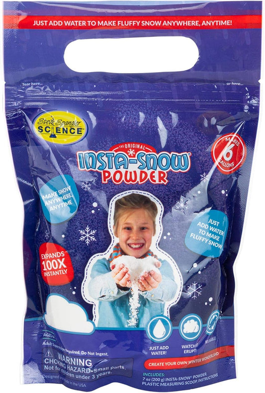 Steve Spangler Science Insta-Snow Powder 200g Makes 6 Gallons Fake Snow
