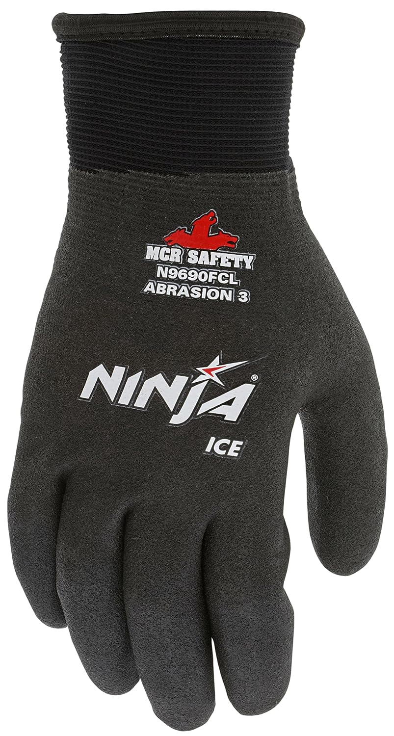 MCR Safety N9690FCL Ninja Ice Insulated Work Gloves 15-Gauge Large HPT 1 Pair