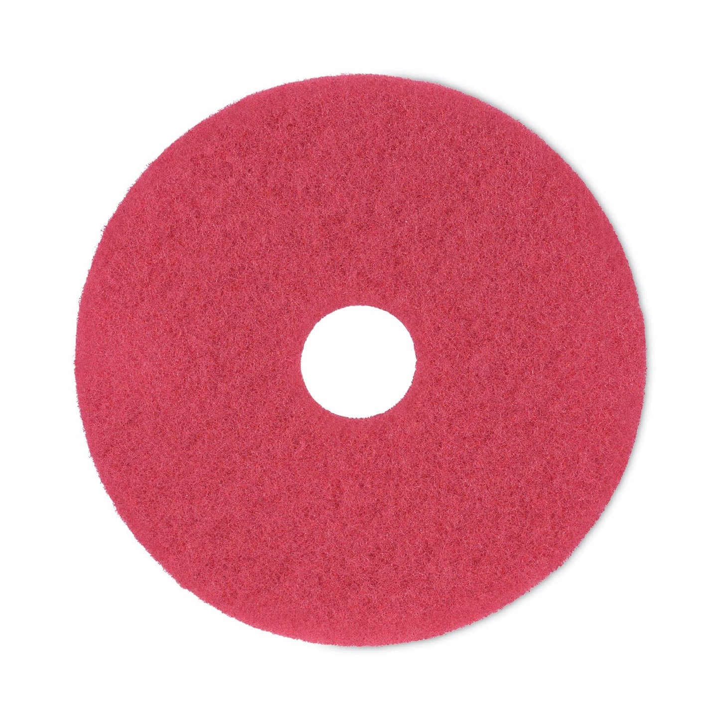 Boardwalk Buffing Floor Pads 17in Red 5/Carton Commercial Floor Machine