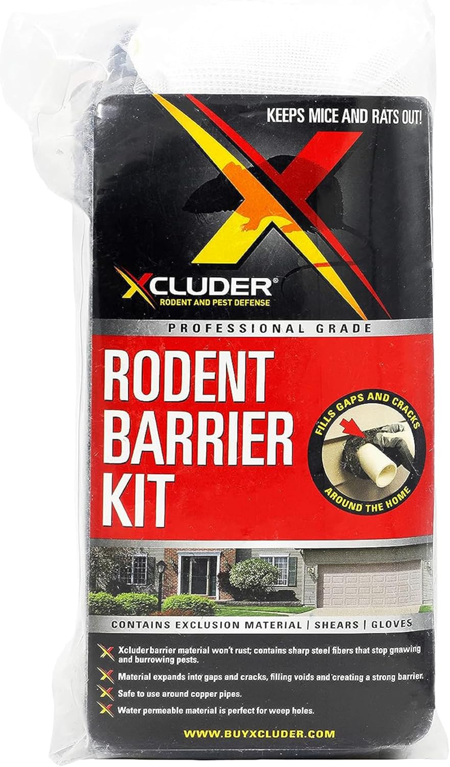 Xcluder Rodent Control Fill Fabric Large DIY Kit Stainless Steel Wool