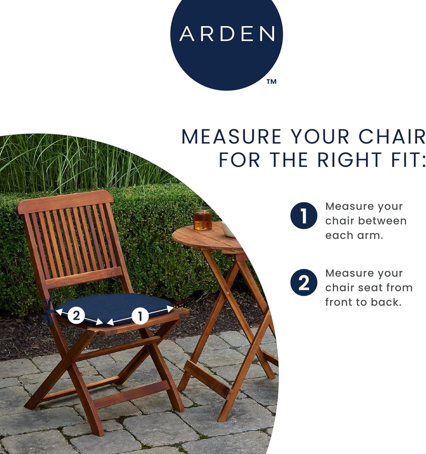 Arden Selections 20x20 Plush Tufted Outdoor Seat Cushion Sapphire Water Repel