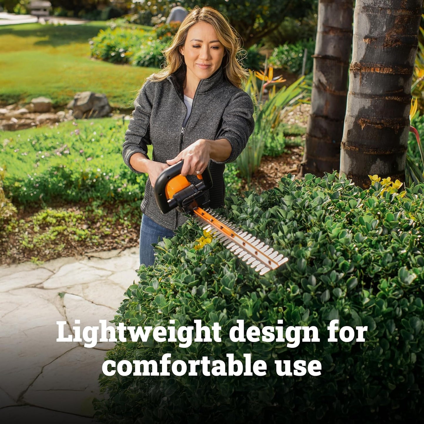 WORX 22in Cordless Hedge Trimmer Dual-Action Blades Tool Only (Used)