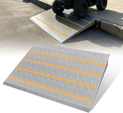 Vlaeng 27.6x37.4in Shed Threshold Ramp 800lb Anti-Slip Doorway Garage