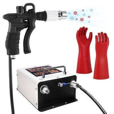 10KV Ionizing Air Gun Antistatic Static Ionizer High Voltage 110V Industrial