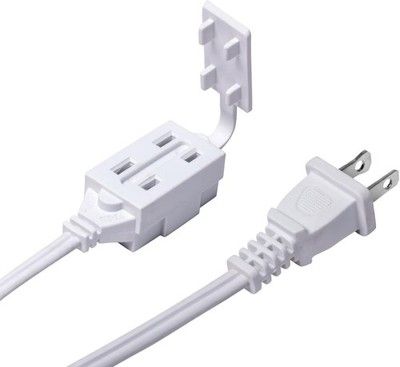 Newhouse 3 ft Indoor Extension Cord Tamper Guard CTCORD3FT-WH Slim