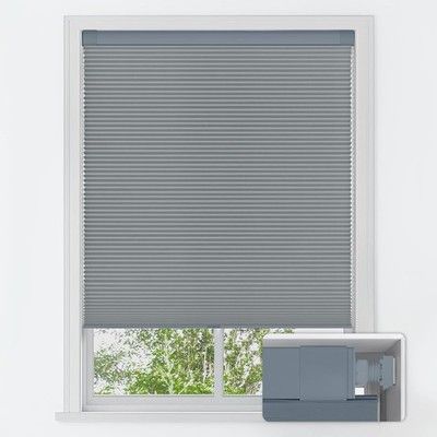 LazBlinds No-Tools Cordless Cellular Shades Blackout Light Blocking Honeycomb