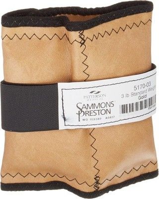 Sammons Preston Cuff Weight 3 lb Gold Hook Loop Strap D-Ring