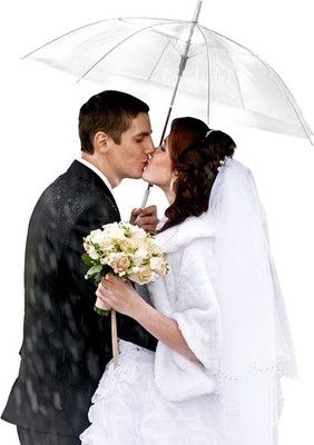 Saintrygo 20 Pack Clear Stick Umbrellas Windproof J-Hook Wedding Outdoor Event
