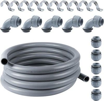 Neorexon Liquid-Tight Conduit 1-1/4in 25ft Flexible Electrical w/ UL Certified