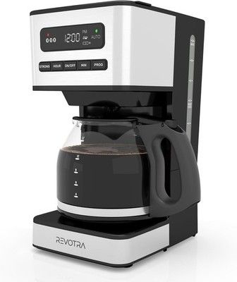 REVOTRA 12 Cup Programmable Coffee Maker Hot & Iced 24H Timer Auto Shut-Off Drip