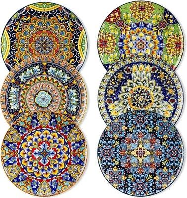 vancasso Dinner Plates Set of 6 10.5in Ceramic Microwave Oven Dishwasher Safe