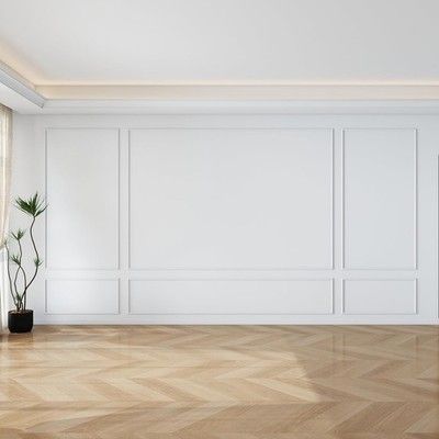 Pangda Peel and Stick Wall Molding Kit, 3D Premade Accent Molding Wainscoting