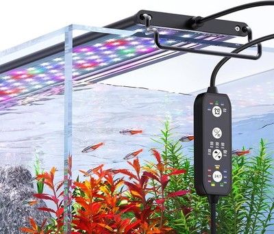 SEAOURA 24/7 LED Aquarium Light for Plants 7 Colors Adjustable Timer Full Spec