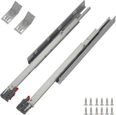 OCG Full Extension Undermount Drawer Slides 18in 1 Pair Soft Close Concealed