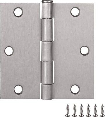 Design House 3-Pack 3.5x3.5 in Interior Door Hinges Square Corner