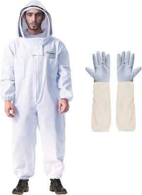 LONGADS Professional Bee Suit for Men and Women, Full Body Beekeeping Suit with