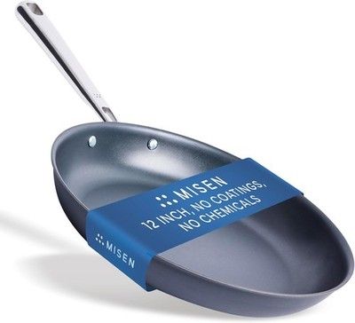 Misen Carbon Nonstick Skillet Nitrided Carbon Steel Pro Alternative to Teflon