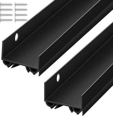 Lineshading 2 Sets Door Sweep PVC 1-3/4x36in Slide-On Bottom Door Seal Strip