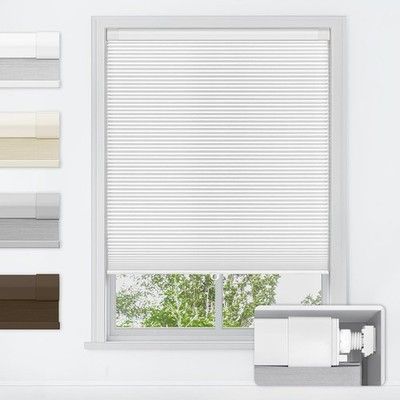 LazBlinds No-Tools Cordless Cellular Shades Blackout Honeycomb Thermal Light