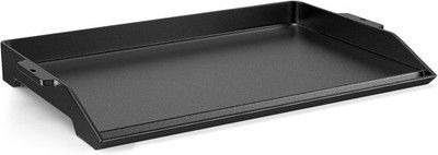 Cast Iron Griddle for Stove Top & Gas Grill Universal Flat Top Plate w/ Handle