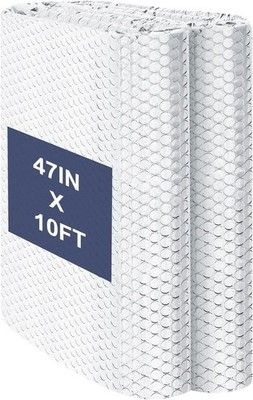 DGSL Double Reflective Bubble Foil Insulation 47inx10ft Window Film Heat Barrier