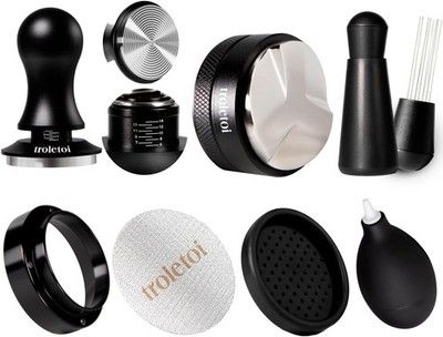 troletoi 7 PCS Espresso Accessories Kit 51mm Tamper Tools