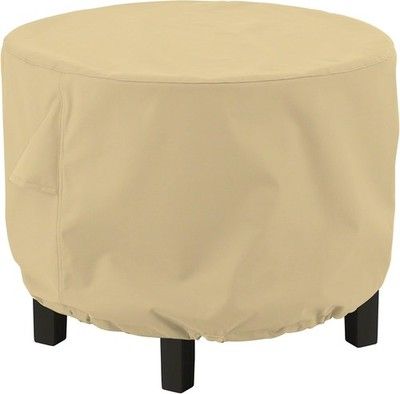 Classic Accessories Terrazzo 24 in Round Ottoman Coffee Table Cover