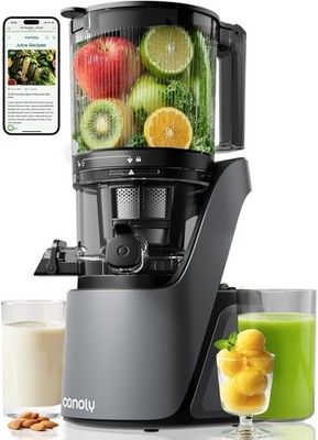 Canoly C16 Cold Press Juicer 6in Wide Chute 3-in-1 Strainer Juice Sorbet Nut