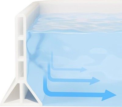 YISUIPU 3.8in High Shower Threshold Water Dam Collapsible 70in Water Stopper