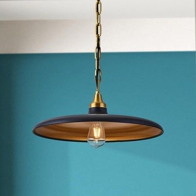 Lifora Hay 18in Pendant Light Nordic Modern Adjustable Chain Kitchen Black