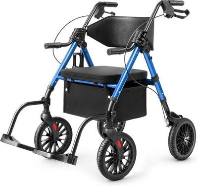 VitaSophy 2-in-1 Rollator Walker Seniors Seat Wheelchair Foldable Lightweight