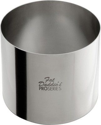 Fat Daddio's Stainless Steel Round Cake Pastry Ring 4 x 2.375 in