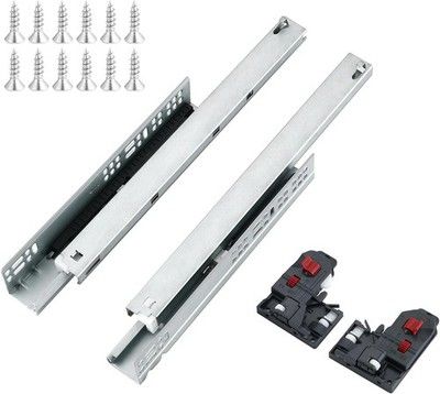 Tobinice 22in Soft Close Undermount Drawer Slides 6 Pair 100lb Full Extension