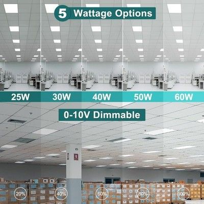 kadision 2x4 LED Flat Panel Light 5000K/4000K/3500K 60W 50W 40W 30W 25W