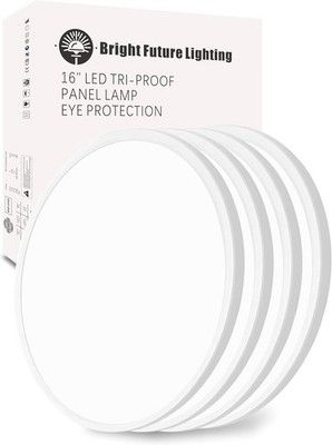 Bright Future 4 Pack 16in LED Flush Mount Ceiling Light 32W 3480LM 3CCT Slim