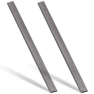 Hicarer 2pc Steel Flat Bar 2x1/4x36in Hot Rolled Metal Stock Plain Plate