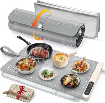 FYY Warming Mat Food Heat Resistant Pad Prevents Countertop Cracks Keeps Meal