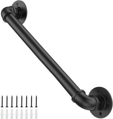 Willstar 4FT Industrial Staircase Handrail Non-Slip Pipe Wall Mount Stair Rail