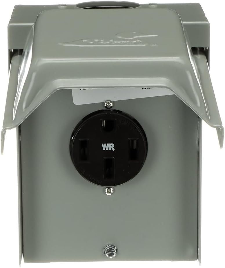 MIDWEST U054P Weatherproof Temporary RV Outlet 50A 14-50 120/240V