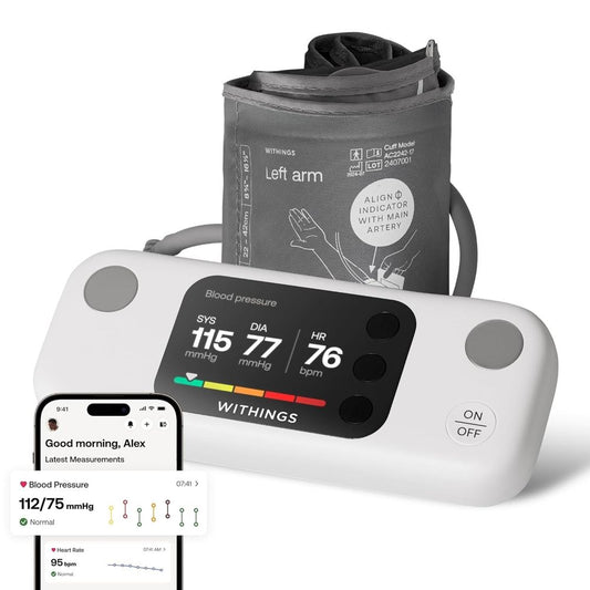 Withings BPM Vision Smart Blood Pressure Monitor Wi-Fi Bluetooth FDA Cleared