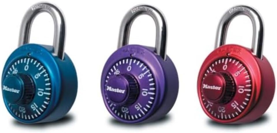 Master Lock 1530DCM Combination Padlock Locker Lock 1ct Colors May Vary