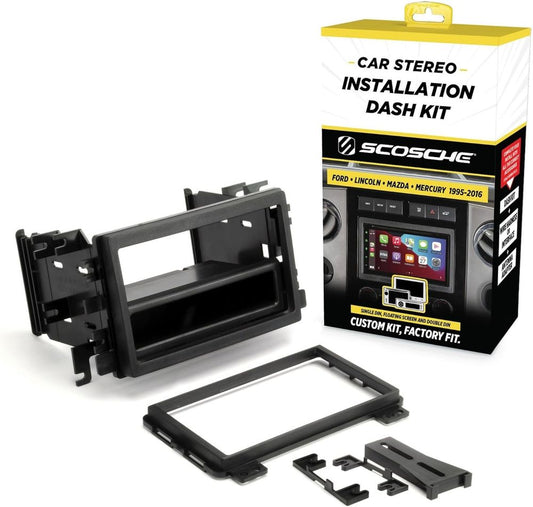 Scosche FD3090B Double DIN or Single DIN with Pocket Radio Install Dash Kit
