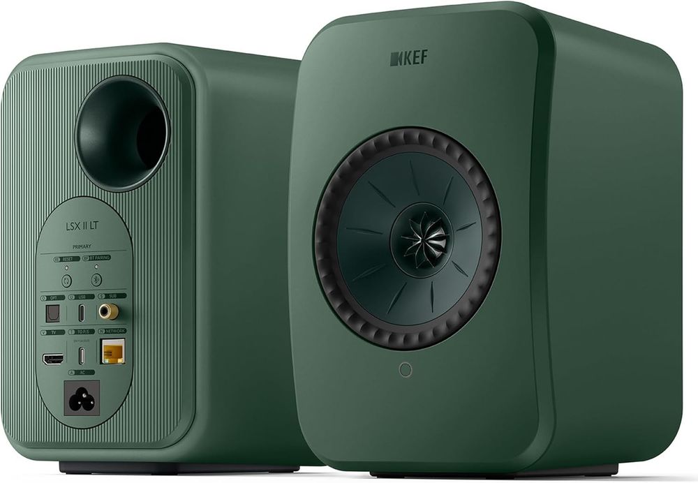 KEF LSX II LT Wireless HiFi Speakers Pair - Excellent Sound - Sage Green