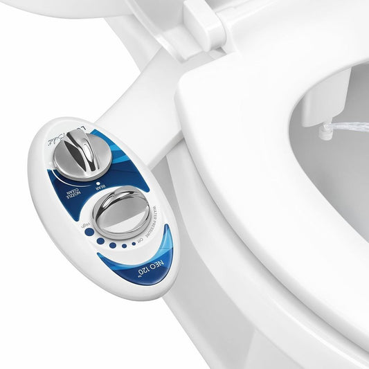 LUXE Bidet NEO 120 - Single Nozzle, Self-Cleaning, Non-Electric Bidet Attachment